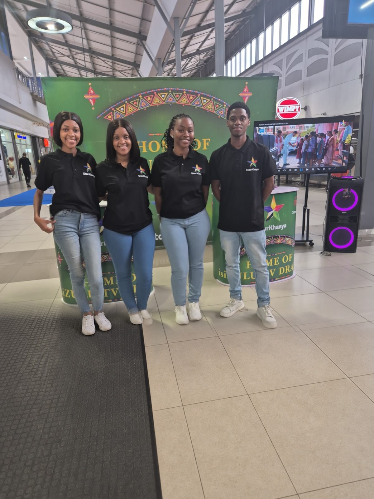 Star Khanya brand activation team at a shopping mall